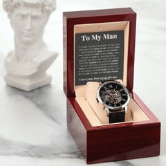 To My Man Life, Love, Best Friend – Luxury Openwork Watch - The Best Shop 4U