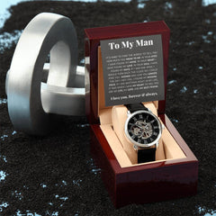 To My Man Life, Love, Best Friend – Luxury Openwork Watch - The Best Shop 4U