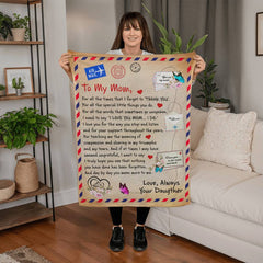 To My Mom Thank You – Coral Fleece Blanket - The Best Shop 4U