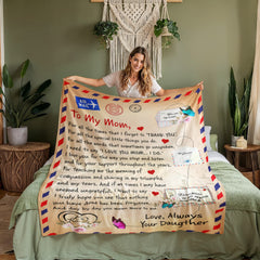 To My Mom Thank You – Coral Fleece Blanket - The Best Shop 4U