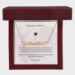 To My One Of A Kind - Heart Name Necklace - The Best Shop 4U