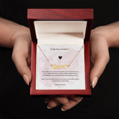 To My One Of A Kind - Heart Name Necklace - The Best Shop 4U