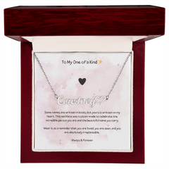 To My One Of A Kind - Heart Name Necklace - The Best Shop 4U
