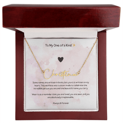 To My One Of A Kind - Signature Name Necklace - The Best Shop 4U