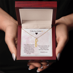 To My One Of A Kind - Vertical Name Necklace - The Best Shop 4U