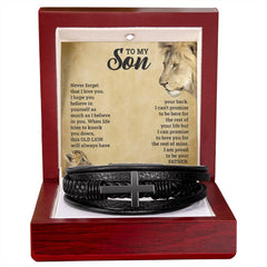 To My Son - Cross Bracelet - The Best Shop 4U
