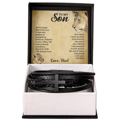 To My Son - Cross Bracelet - The Best Shop 4U
