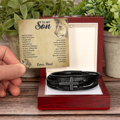 To My Son - Cross Bracelet - The Best Shop 4U