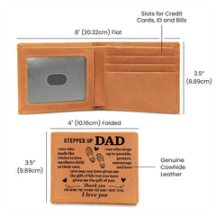 To My Stepdad Choice to Love – Leather Wallet - The Best Shop 4U