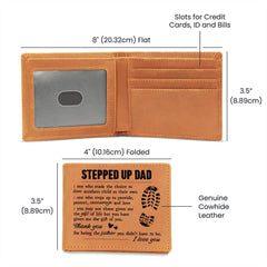 To My Stepdad Gift of Life – Leather Wallet - The Best Shop 4U