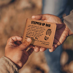 To My Stepdad Gift of Life – Leather Wallet - The Best Shop 4U
