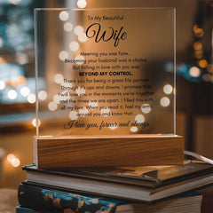 To My Wife Fate – Acrylic Square - The Best Shop 4U