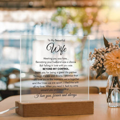 To My Wife Fate – Acrylic Square - The Best Shop 4U
