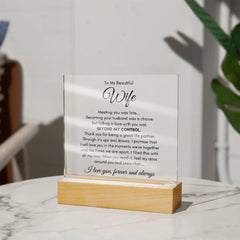 To My Wife Fate – Acrylic Square - The Best Shop 4U