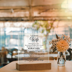 To My Wife Fate – Acrylic Square - The Best Shop 4U