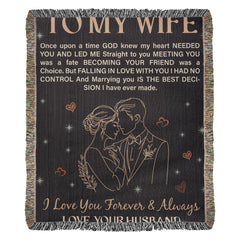 To My Wife - Heirloom Blanket - The Best Shop 4U