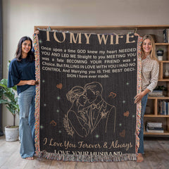 To My Wife - Heirloom Blanket - The Best Shop 4U