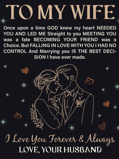 To My Wife - Heirloom Blanket - The Best Shop 4U