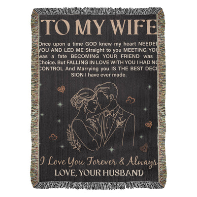 To My Wife - Heirloom Blanket - The Best Shop 4U