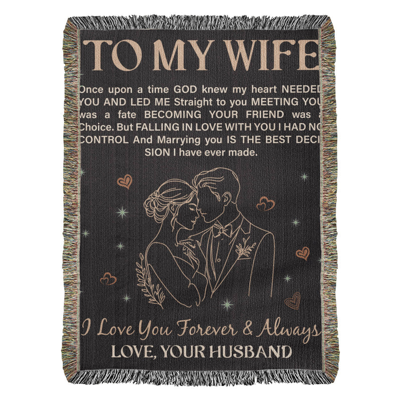 To My Wife - Heirloom Blanket - The Best Shop 4U