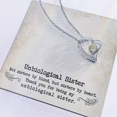 Unbiological Sister - Forever Love Necklace - The Best Shop 4U
