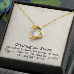 Unbiological Sister - Forever Love Necklace - The Best Shop 4U