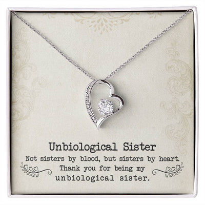 Unbiological Sister - Forever Love Necklace - The Best Shop 4U