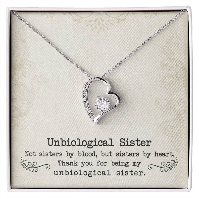 Unbiological Sister - Forever Love Necklace - The Best Shop 4U
