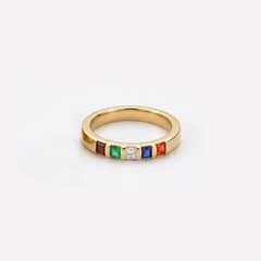 Women's Stackable Birthstone Ring - The Best Shop 4U