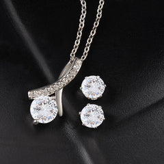 You Are My Sparkle - Alluring Beauty Necklace and Earring Set - The Best Shop 4U