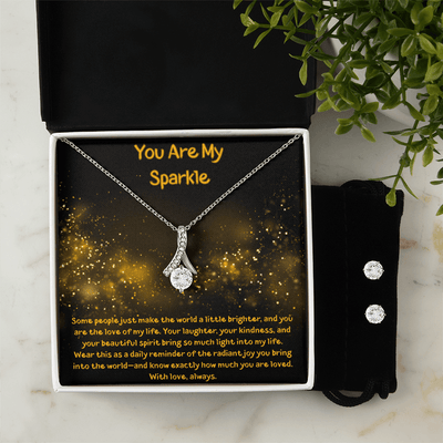 You Are My Sparkle - Alluring Beauty Necklace and Earring Set - The Best Shop 4U