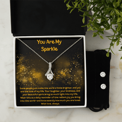 You Are My Sparkle - Alluring Beauty Necklace and Earring Set - The Best Shop 4U