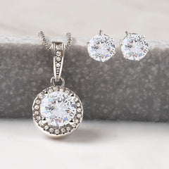 You Are My Sparkle - Eternal Hope Necklace and Earring Set - The Best Shop 4U